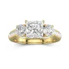 1.50ct Moissanite Bague de fiançailles Argent sterling 925