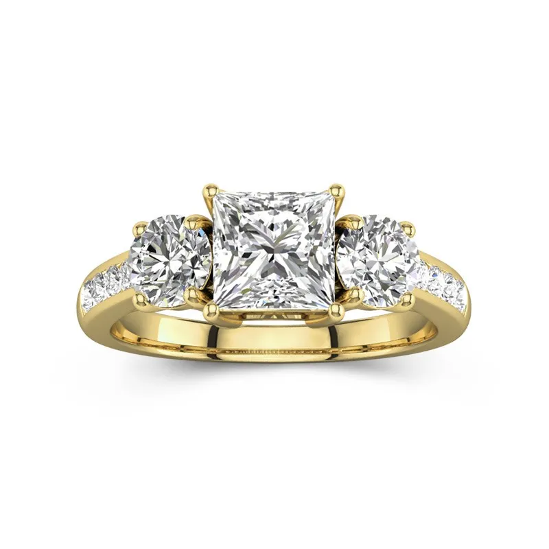 Glory Princess 1.00ct Moissanite Engagement Ring