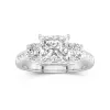 2.00ct Moissanite Engagement Ring 925 Sterling Silver