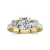 1.00ct Moissanite Engagement Ring 925 Sterling Silver