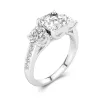 Glory Asscher 1.50ct Moissanite Engagement Ring