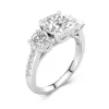 2.00ct Moissanite Bague de fiançailles Argent sterling 925
