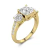 1.50ct Moissanite Bague de fiançailles Argent sterling 925
