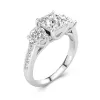 2.00ct Moissanite Engagement Ring 925 Sterling Silver