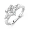 Platine Moissanite Bague de fiançailles