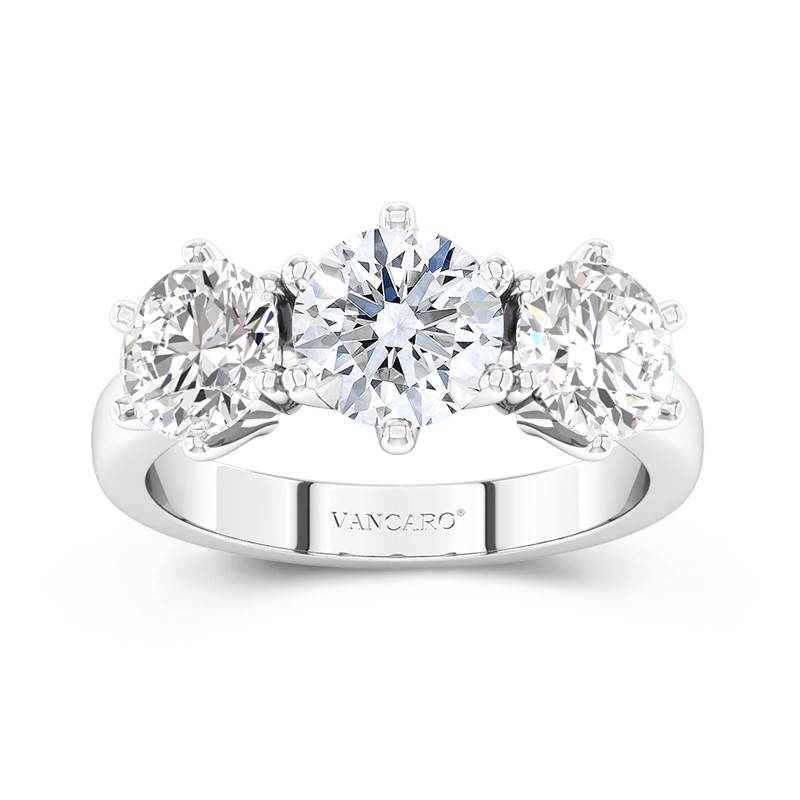 Three Stone Moissanite Ring, 1.50CT Marquise Cut White Moissanite Diamond Ring, 14k White Gold Engagement Ring, Baguette Side Stone Ring offers