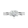 Platinum Moissanite Engagement Ring