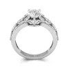 Platine Moissanite Bague de fiançailles