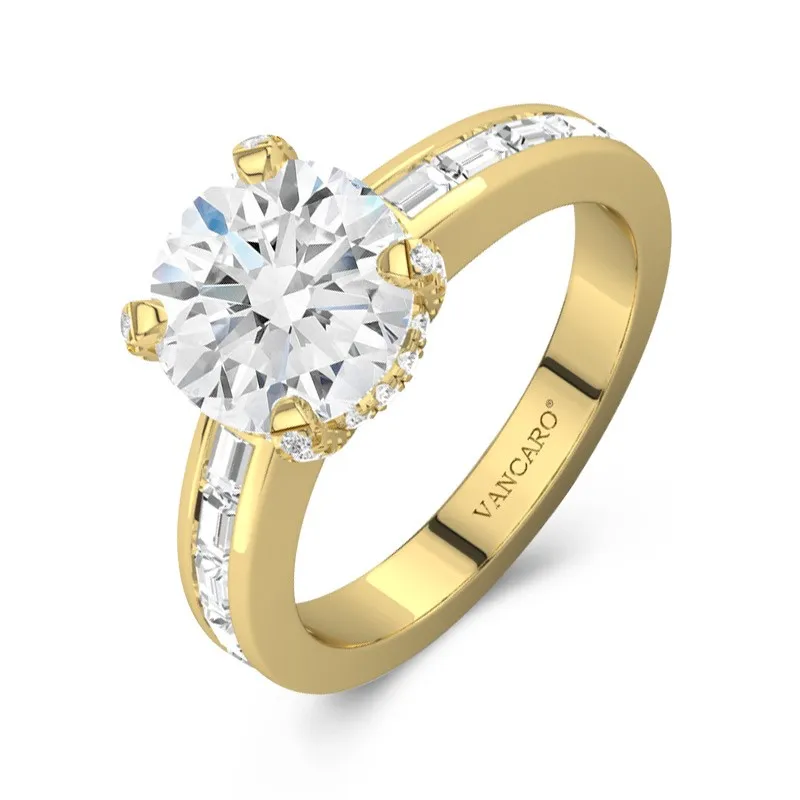 Prong Engagement Ring 3.50ct Moissanite