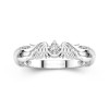 925 Sterling Silver Straight Shank Wedding Ring