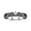 925 Sterling Silver Straight Shank Wedding Ring