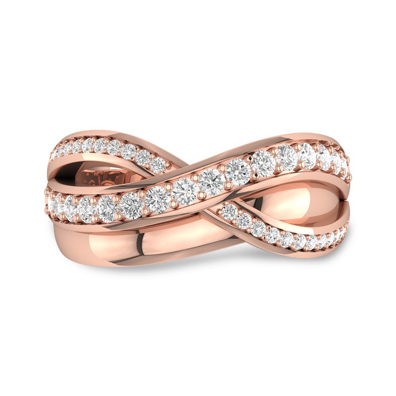 Huitan Fancy Infinity Ring for Women 2024 Modern Fashion Design Daily Wear  Chic Finger Accessories Girl