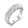 Retro Beaded Moissanite Wedding Ring