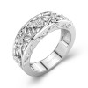 925 Sterling Silver Straight Shank Wedding Ring