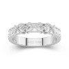 Wide Beaded Moissanite Wedding Ring