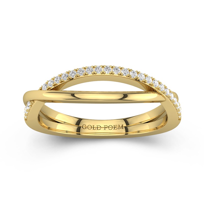 Delicate Moissanite Wedding Ring