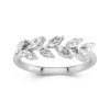 Nature Graceful Leaf Moissanite Wedding Ring