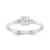 Dainty Beaded Moissanite Wedding Ring