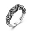 Luxury Braided Wire Infinity Moissanite Wedding Ring