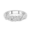 Luxury Braided Wire Infinity Moissanite Wedding Ring