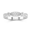 Baroque Beaded Moissanite Wedding Ring