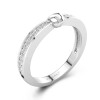 925 Sterling Silver Half Eternity Wedding Ring