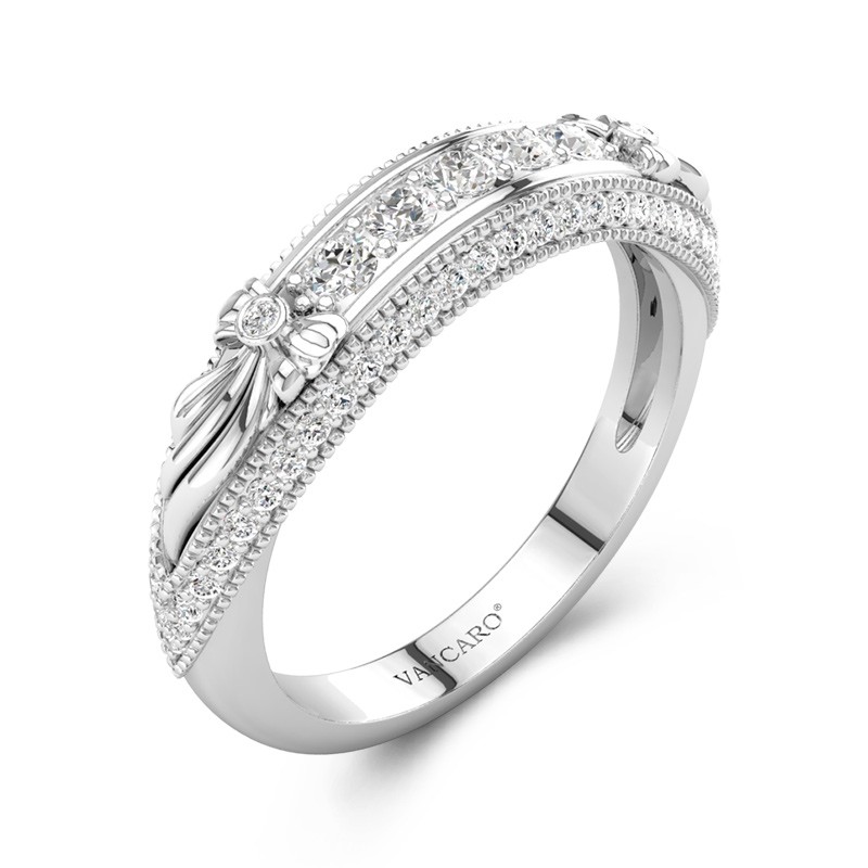 925 Sterling Silver Straight Shank Wedding Ring