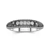 925 Sterling Silver Straight Shank Wedding Ring