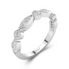 925 Sterling Silver Half Eternity Wedding Band