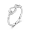 Infinity Promise Ring Moissanite