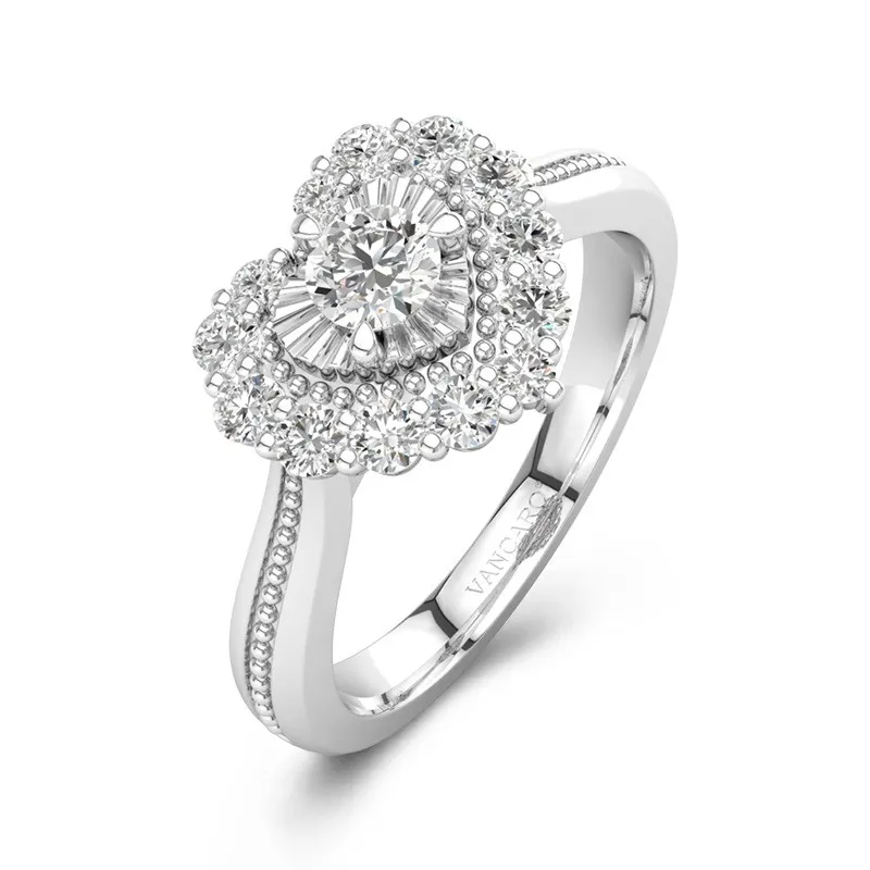 925 Sterling Silver Cubic Zirconia Promise Ring