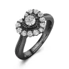 925 Sterling Silver Moissanite Promise Ring