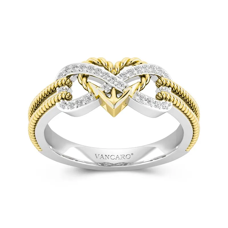 Unique Round Moissanite Promise Ring