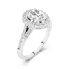 Luxury Oval 2.00ct Moissanite Engagement Ring