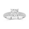 925 Sterling Silver Moissanite Engagement Ring