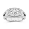 925 Sterling Silver Moissanite Engagement Ring
