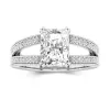 925 Sterling Silver Moissanite Engagement Ring