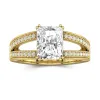 925 Sterling Silver Moissanite Engagement Ring