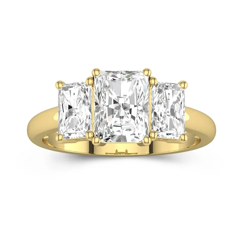 14K Gold Moissanite Engagement Ring