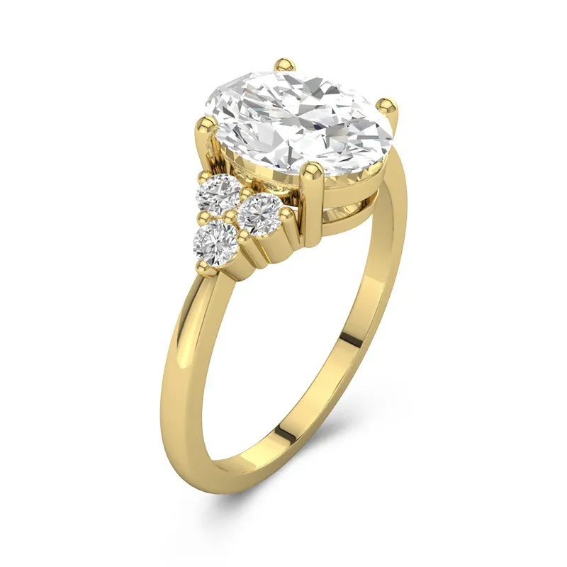 Understated Oval Cut Engagement Ring