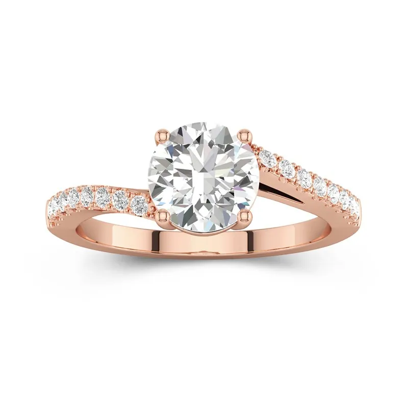 Elegant Round Cut Engagement Ring