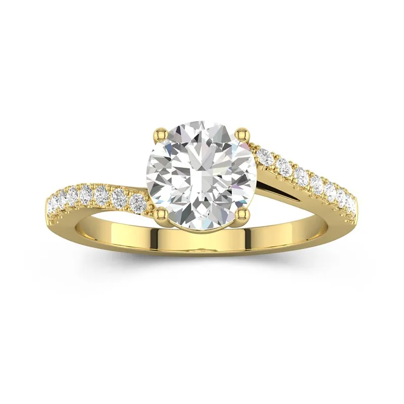 Elegant Round Cut Engagement Ring