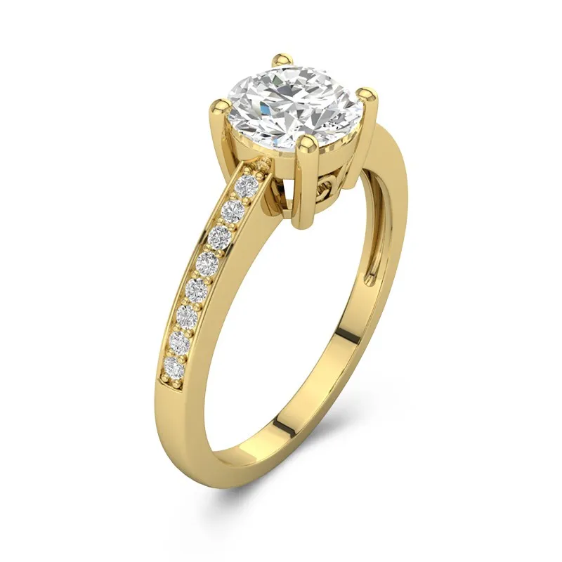 Timeless Round Cut Engagement Ring
