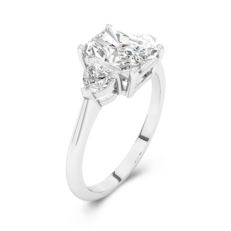 Delicate Radiant Cut Engagement Ring