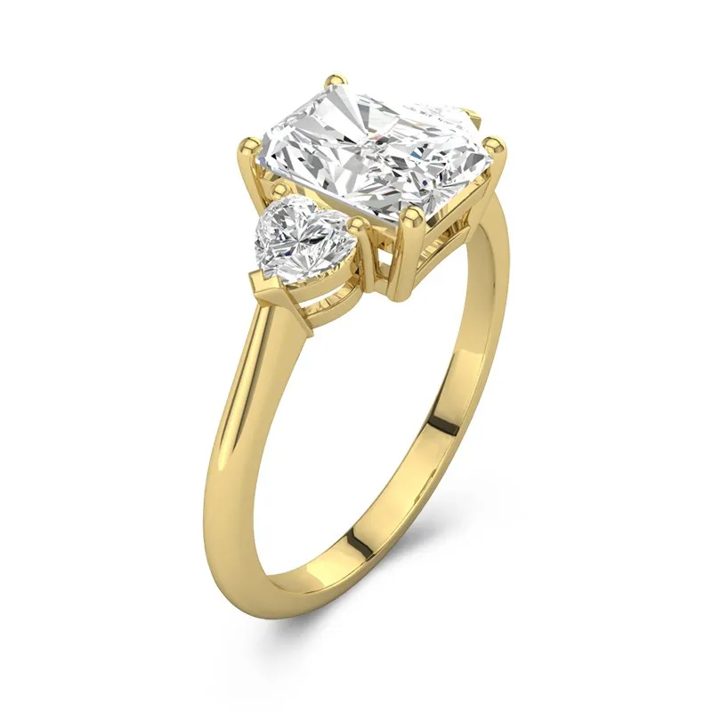 Delicate Radiant Cut Engagement Ring