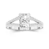 Cathedral Pavé Engagement Ring 2.00ct Moissanite