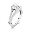 Cathedral Pavé Engagement Ring 2.00ct Cubic Zirconia