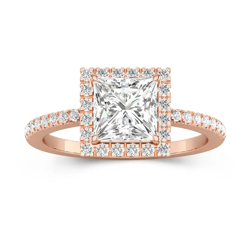 Glory Princess Cut Engagement Ring
