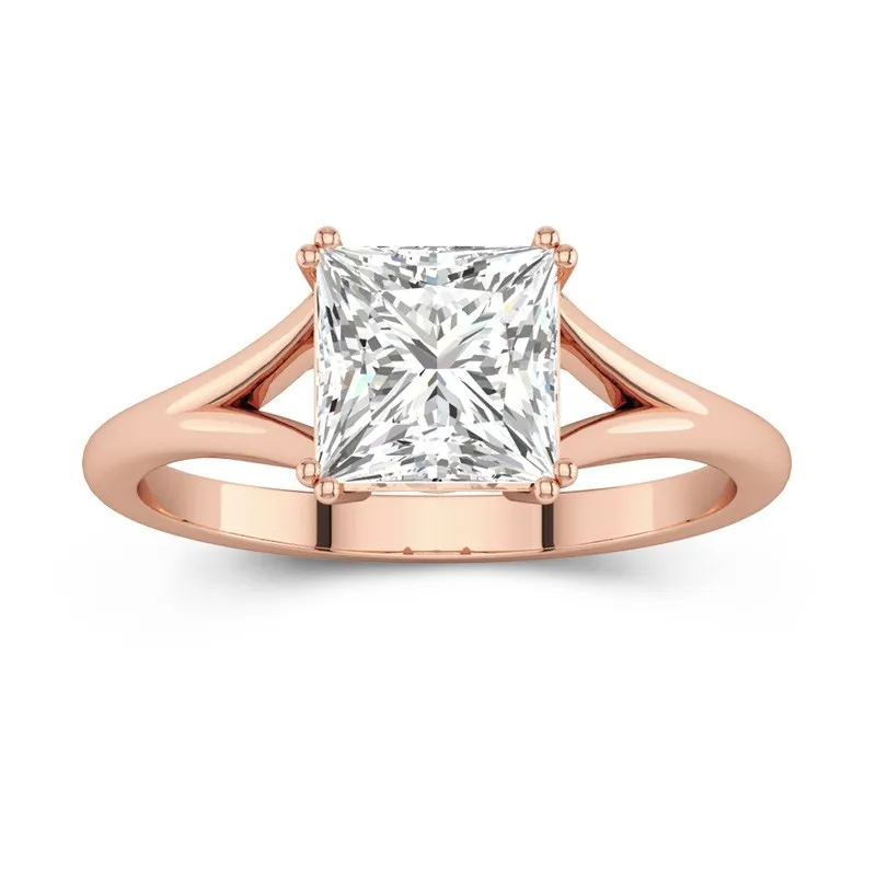 Solitaire Bague de fiançailles 2.00ct Moissanite