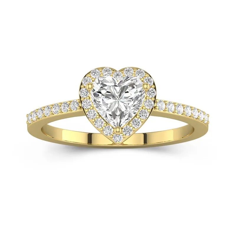 Classic Heart Cut Engagement Ring